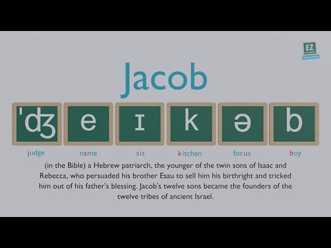 How to pronounce Jacob ?