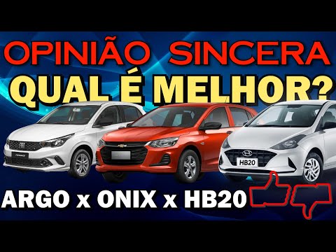 Comparativo entre Onix, HB20 e Argo! Qual é o melhor hatch compacto na versão de entrada?