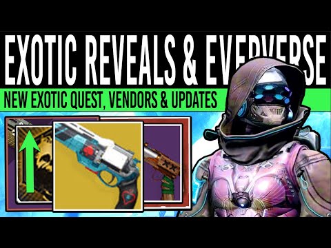 Destiny 2: NEW EXOTICS REVEALED & PATCH CHANGES! Eververse Loot, Vendors, Archie, Pantheon (14 May)