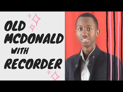 Learn to play Old MacDonald Had a Farm on the recorder for beginners.リコーダー超簡単オンラインレッスン！キッズ向け☆