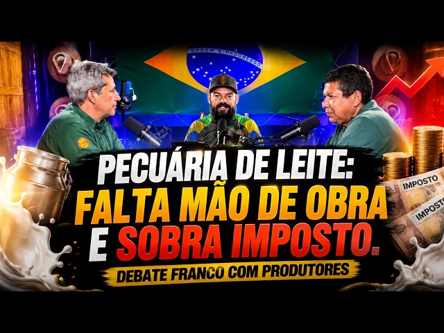 Pecuária de Leite: FALTA MÃO DE OBRA E SOBRA IMPOSTO. Debate franco com produtores.