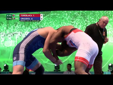 Final 5-6 FS - 86 kg: Y. TORREBLANCA  (CUB) v. U. ORGODOL (MGL)
