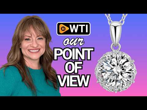 Moissanite Rose & Thorns Pendant Necklace for Women 925 Sterling Silver D Color VVS1 Round Solitaire Pendant Halo Necklace 1ct/2ct Pendant with 18""+2"" Chain Gifts for Wife Mom Girlfriend 8.0m - WTI product video review