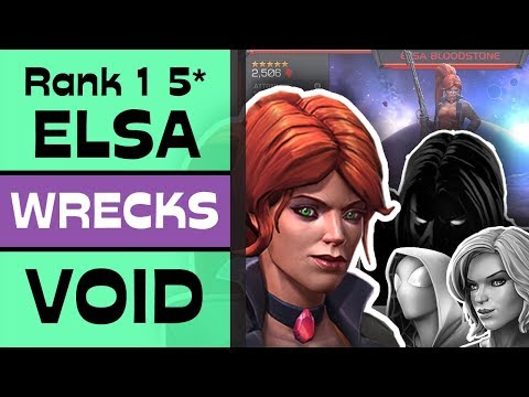 RANK 1 5 Star Elsa Bloodstone DESTROYS Maxed 5* VOID | Marvel Contest of Champions