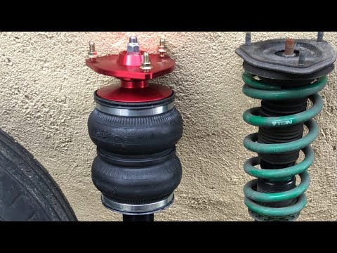 G35 w/ G37 front end Airlift 3P suspension installation!
