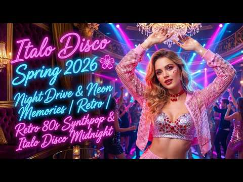 Italo Disco Spring 2026 🌸 Night Drive & Neon Memories | Classic 80s Italo Disco Retro Synthpop