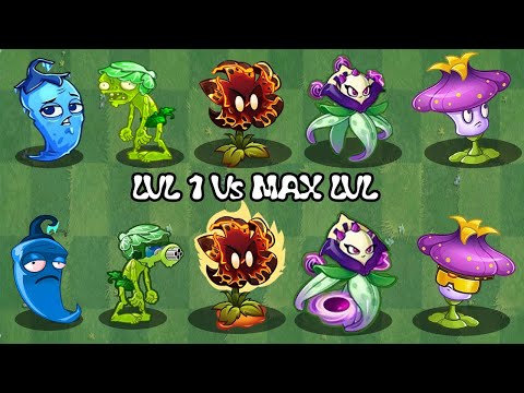 PvZ 2 Discovery - Every Plant Level 1 vs Max Level (China & International)