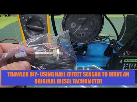 USING A HALL EFFECT SENSOR  AND DAKOTA TACH ADAPTER TO DRIVE YOUR DIESEL TACHOMETER FOR AROUND $100
