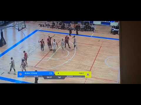 Detalji prva četvrtina Borac Zemun - Pirot, 05.02.2022