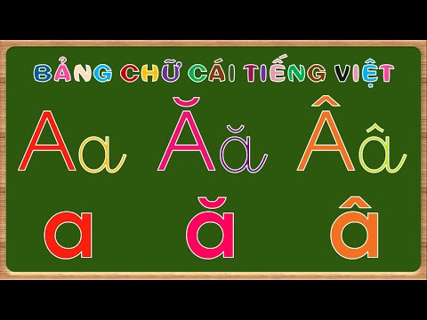 Bé tập đọc bảng chữ cái tiếng việt |