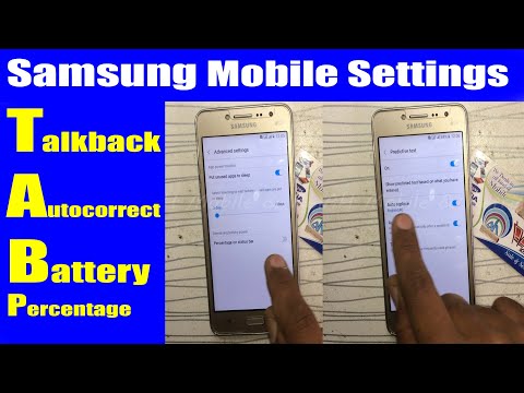 How to turn Off Samsung Autocorrect Disable Battery Percentage TalkBack Settings | Urdu Hindi
