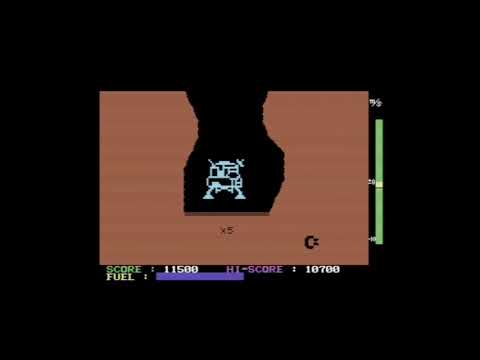 1982 - Jupiter Lander - Commodore C64 Gameplay First Cartridge