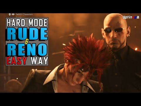 FF7R - EASY WAY to defeat RUDE & RENO (Ch12) on HARD mode