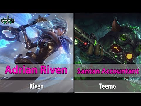 [ Adrian Riven ] Riven vs Teemo [ Santan Accountant ] Top - Adrian Riven Challenger