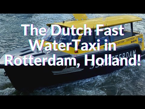 The Dutch Water Taxi, Boat Taxi That Will Bring Commuters   Anywhere In The City Rotterdam, Holland