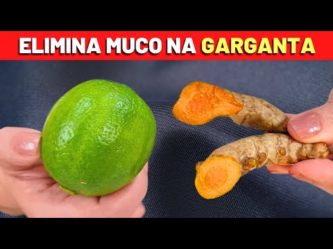 BEBIDA NATURAL para MUCO NA GARGANTA (Pigarro, Catarro, Secreção..) - Fácil e Barato!