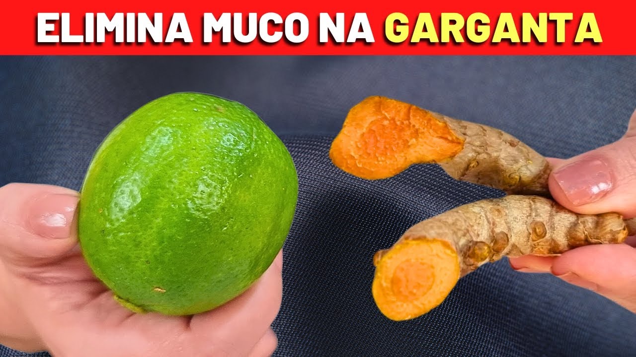 BEBIDA NATURAL para MUCO NA GARGANTA (Pigarro, Catarro, Secreção..) - Fácil e Barato!