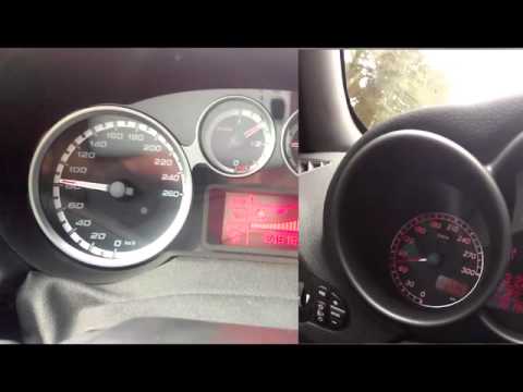 MiTo QV 195 hp vs Alfa 147 GTA 250 hp 0-160 kmh