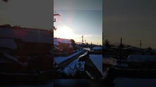 これはただの夕陽だけど、陽炎って聞くと #サカナクション 聴きたくなるよね。