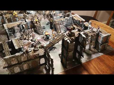 warcry 5 sets of terrain on one board