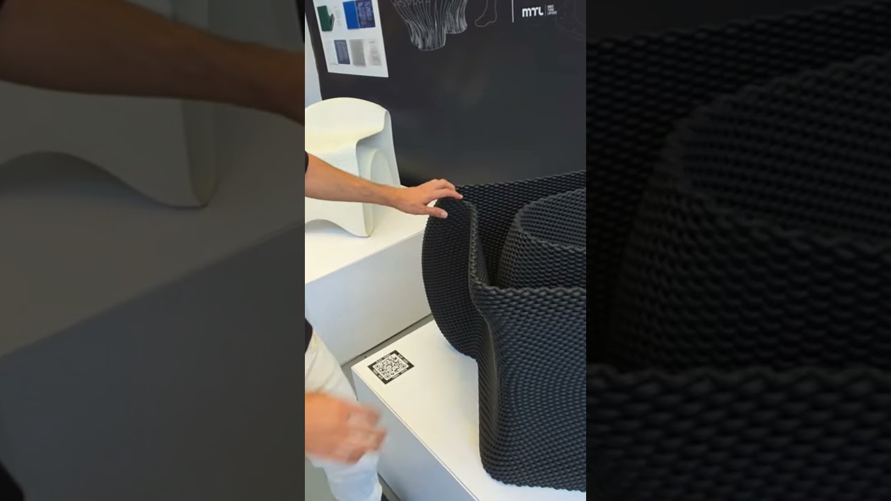 3D printed chair with extreme textures #rhino #grasshopper #dfam