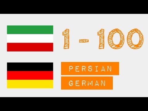 Zahlen von 1 bis 100 auf  - Persisch - Deutsch