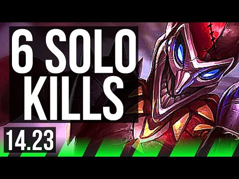 SHACO vs KINDRED (JGL) | 6 solo kills | KR Master | 14.23
