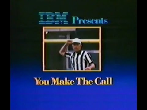 1986 IBM Football ad - YOU MAKE THE CALL ( classic series of commercials )