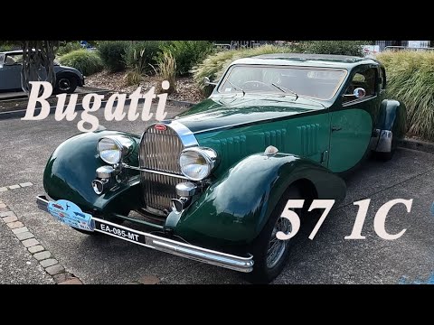 Bugatti 57 1C - Drive and Sound at Bugatti Festival in Molsheim 2022