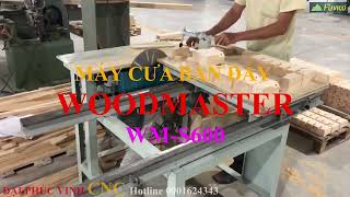 MÁY CƯA BÀN ĐẨY WOODMASTER WM-S600. Cưa bàn đẩy dùng làm gì? Ứng dụng của cưa bàn đẩy trong sản xuất