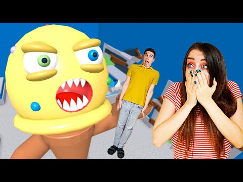 LET'S ESCAPE THE MUTANT ICE CREAM!!! ESCAPE ROOM ICE CREAM MAN ROBLOX WITH ANITA STORIES!!