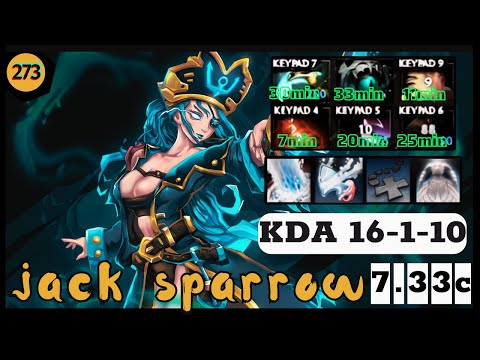 Ana  - Kunkka Mid | Dota 2 Pro Gameplay KDA 16-1-10 | Ana Stream Moment 273