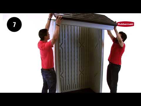 Rubbermaid 4′ x 2.5′ Vertical Shed Installation