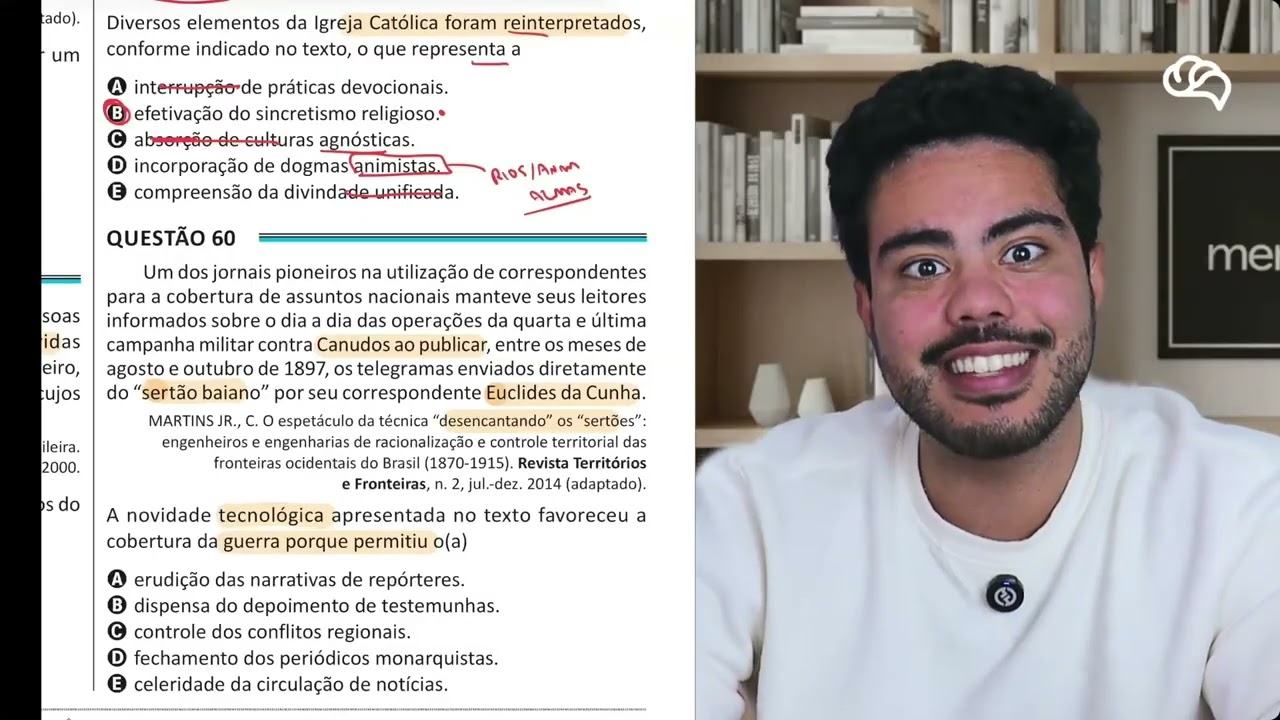 Resolução em Vídeo — Questão 60 ENEM 2025 Belém