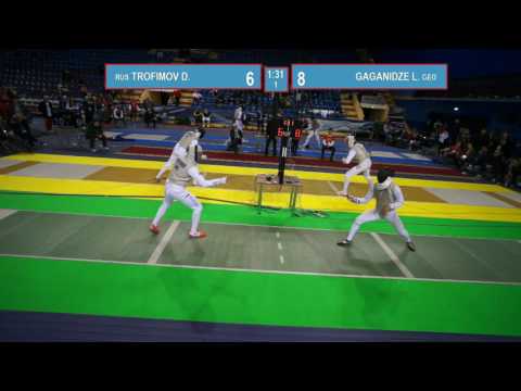 T8. GAGANIDZE Luka (GEO) - TROFIMOV Dmitry (RUS). Foil men.