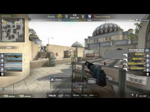 NBK Knife during match Fnatic vs EnvyUS - Knifing Flusha ESL Cologne final 2015