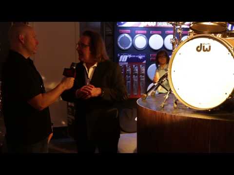 Guitar Center New from NAMM 2015 - DW Romanian River Oak Drums with Antique Bronze Hardware