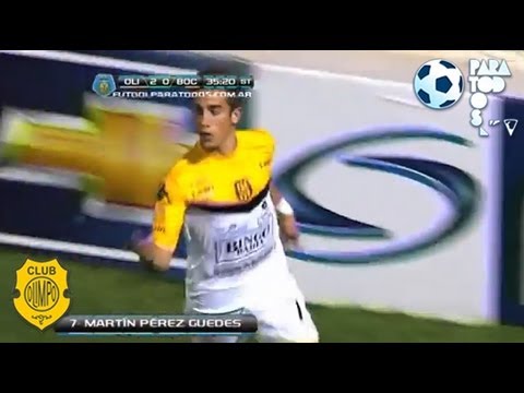 Gol Pérez Guedes. Olimpo 3 Boca 0. Torneo Inicial 2013. Fecha 6. Fútbol Para Todos.