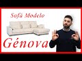 Miniatura Sofá Chaiselongue Génova