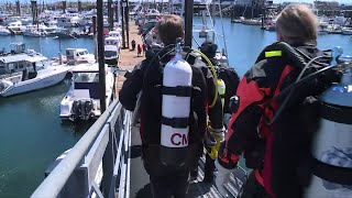 From a laptop to a blender, underwater trash pulled from French Creek Marina by volunteer divers