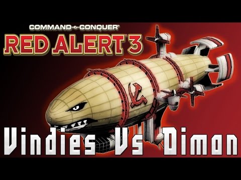 Vindies Vs Dimon C&C Red Alert 3 On Infinity Isle - Super 1v1 - Magmageddon - Red Alert 3