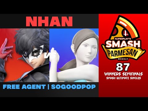 Nhan vs Free Agent  Sogoodpop - Smash Ultimate Singles Winners Semifinals Smash Parmesan 87 - Joker