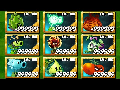 PvZ 2 Jester Zombie Level 100 vs All Plants Max Level