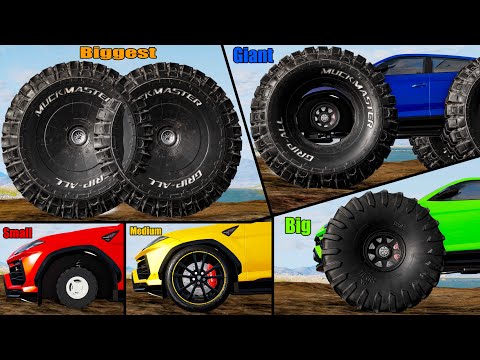 Small vs Medium vs Big Wheels #2 - Beamng drive