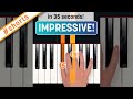 How to impress on piano in 35 seconds! (EASY) #shorts