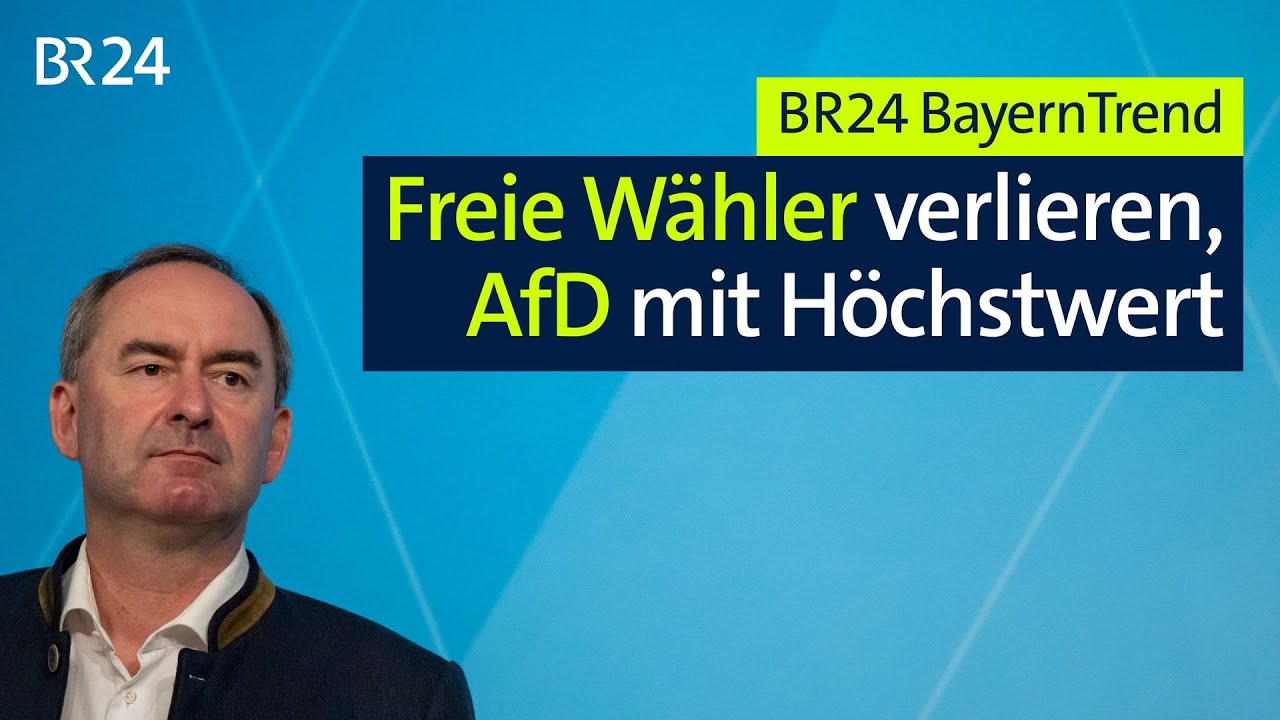 BR24-BayernTrend: Freie Wähler rutschen ab, AfD mit Höchstwert