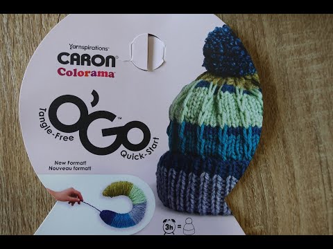 Testing yarn in Australia in knitting machine Caron Colorama Ogo - Take 2!