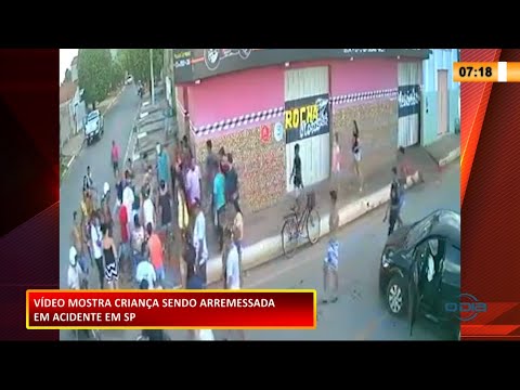 Vídeo mostra bebê sendo arremessado de carro durante acidente no Estado de SP 02 02 2021
