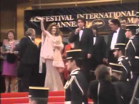 Francesca Dellera al Festival di Cannes con Alain Delon