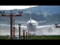 Wet Runway Qatar A350 900 Take Off Zurich Airport ZRH